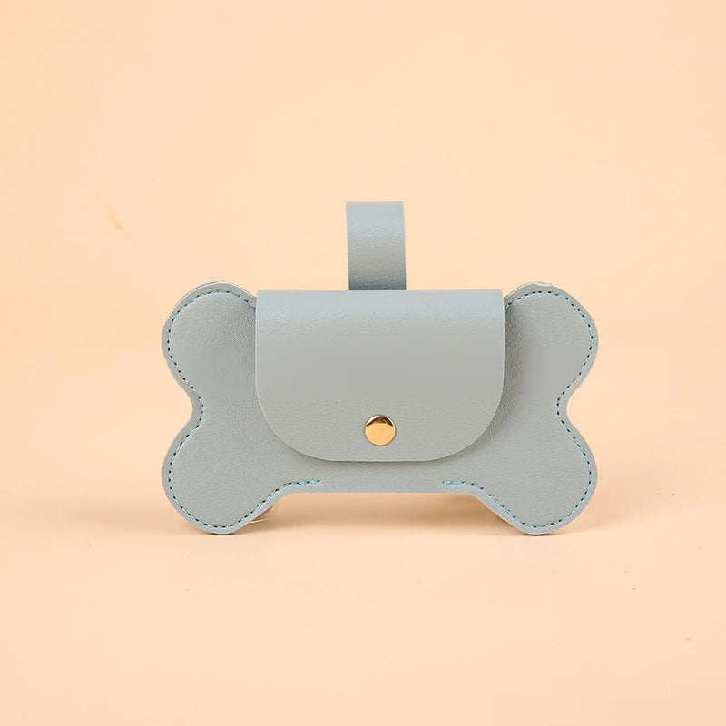 Faux Leather Portable Waste Bag Dispenser