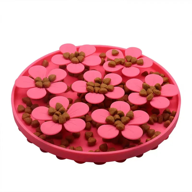 Pet Products Mat for Dogs Cats Slow Food Bowls with Suction Cup
