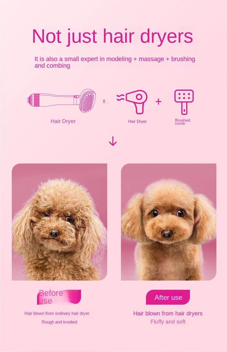 Pet Hair Dryer Dog Grooming Golden Retriever Hairdressing Dog