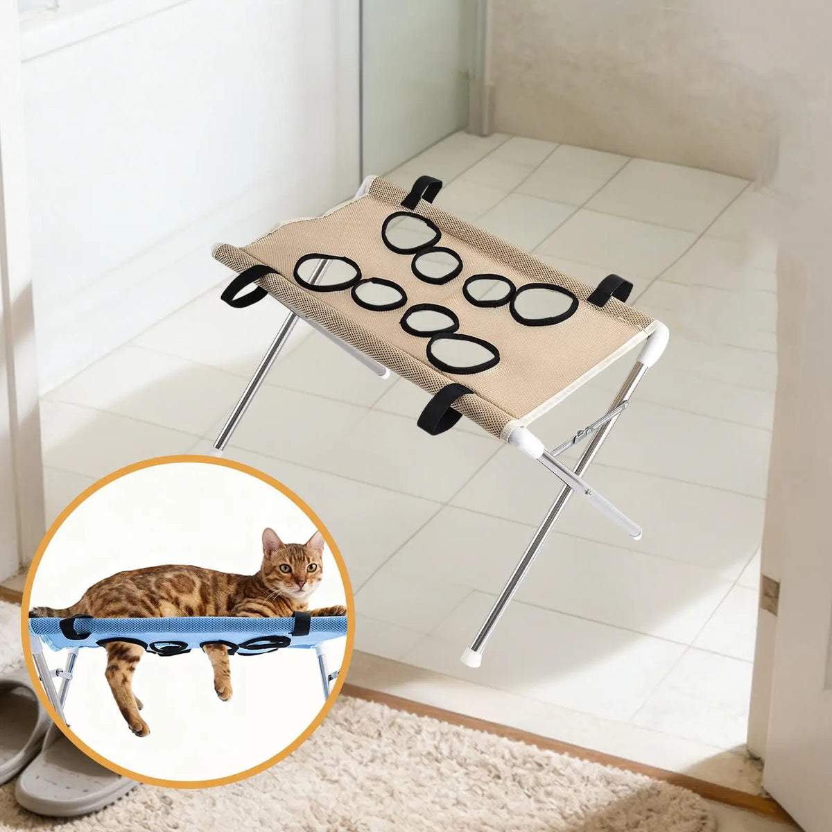 Pet Grooming Hammock Foldable Dog Grooming Table Hammock Helper