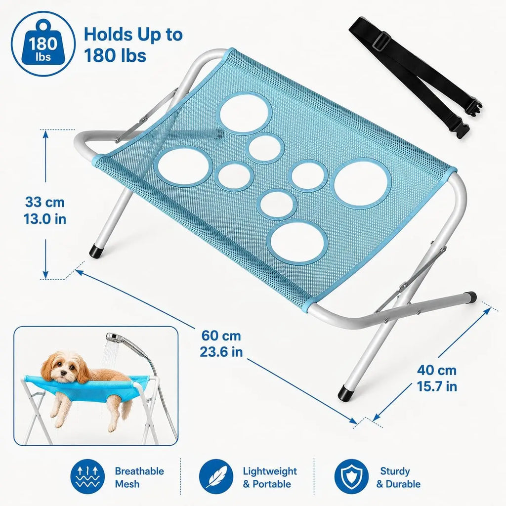 Pet Dog Bath Hammock Foldable Pet Cat Shower Grooming Table Hammoc
