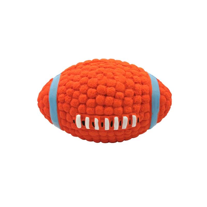 Dog Ball Toy for Small Medium Large Dogs Cat PUppy Squeaky Rugby