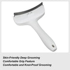 Pet Slicker Brush Self Cleaning Undercoat Deshedding Rake for Cats