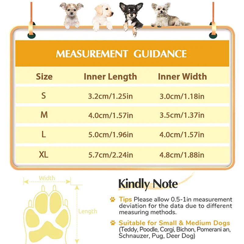Breathable Waterproof Dog Shoes for Small Medium Dogs