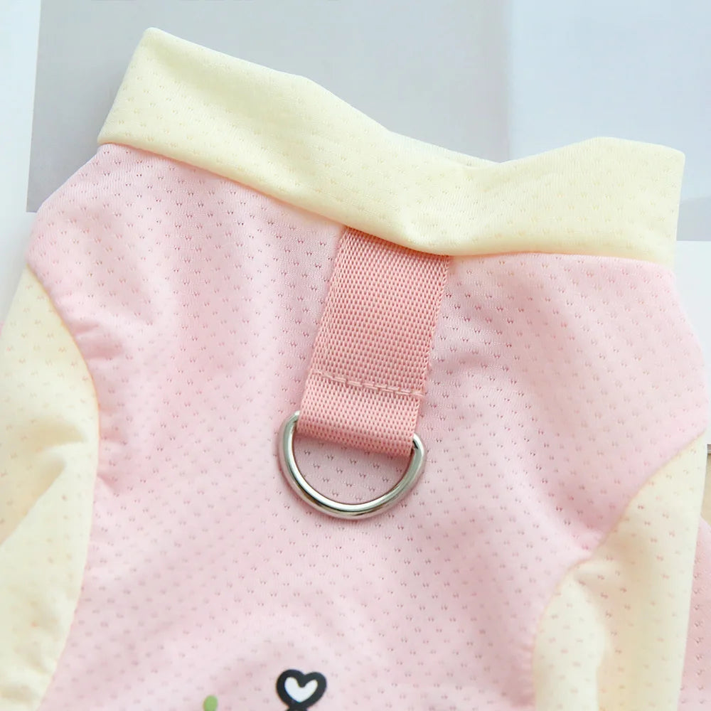 Pet Cool Breathable Cool Clothes Cat and Dog Ice Silk Cooling Four