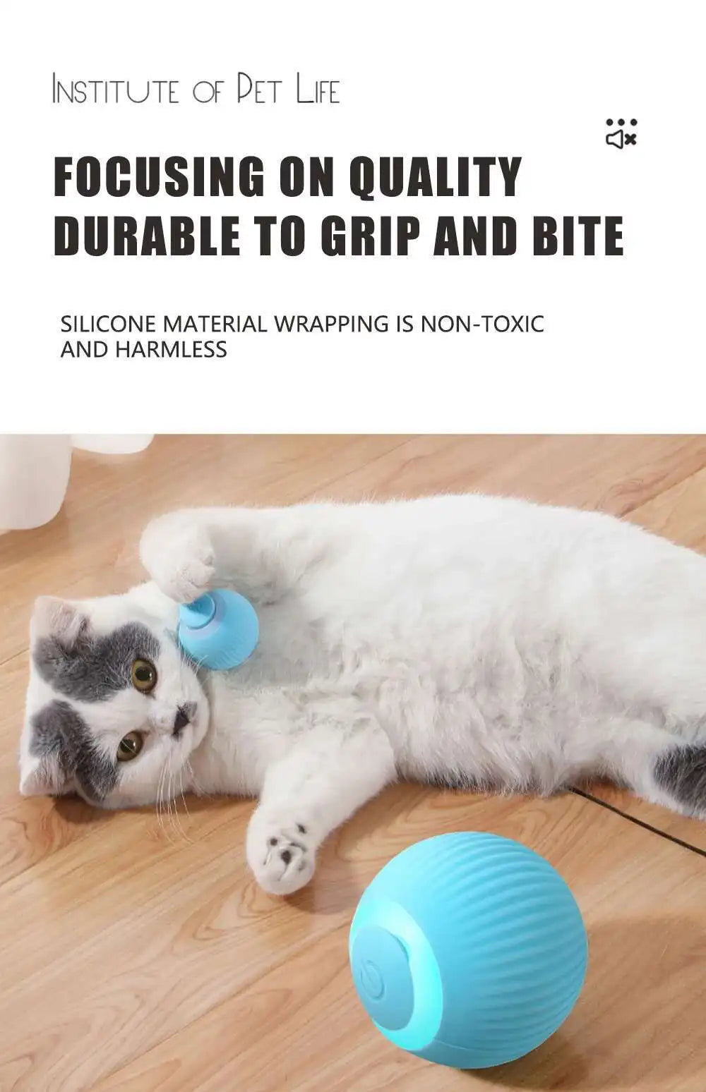 Smart Dog Toy Ball Electronic Interactive Pet Toy Moving Ball USB