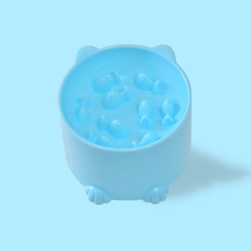 Small Cat and Dog Slow Feeding Anti-Choking Bowl with Neck