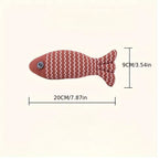 Pet Toys Cat Chew Toys Linen Fish Pillow Chew Training Toy