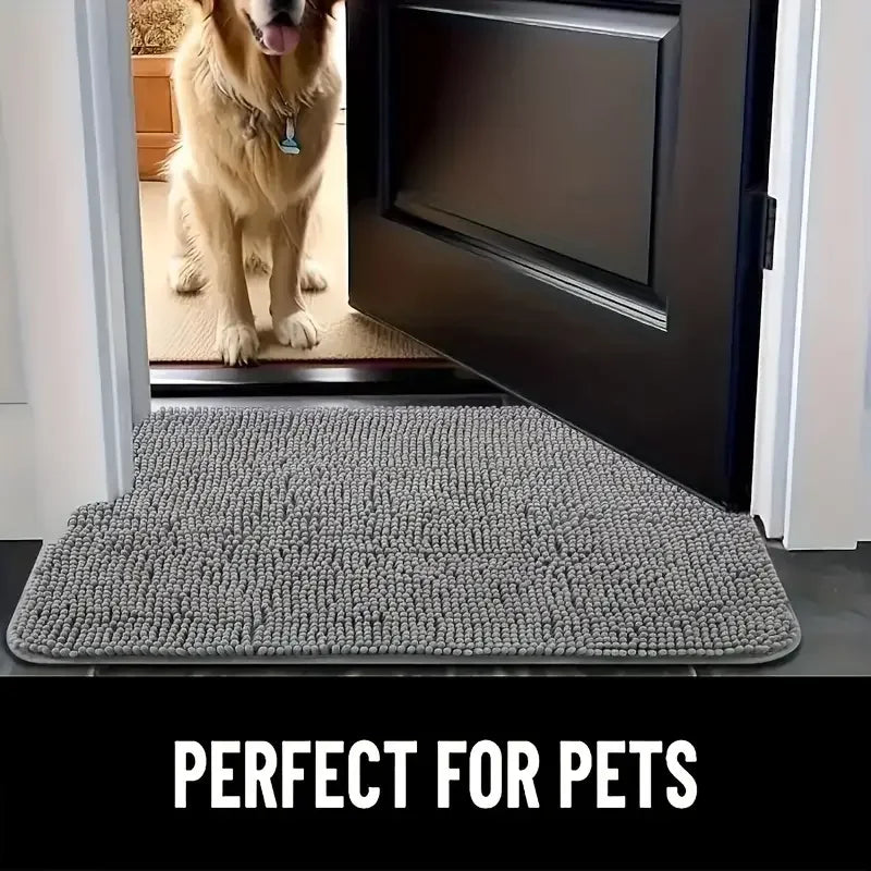 Dog Door Mat for Muddy Paws, ABSorbs Moisture and Dirt, ABSorbent