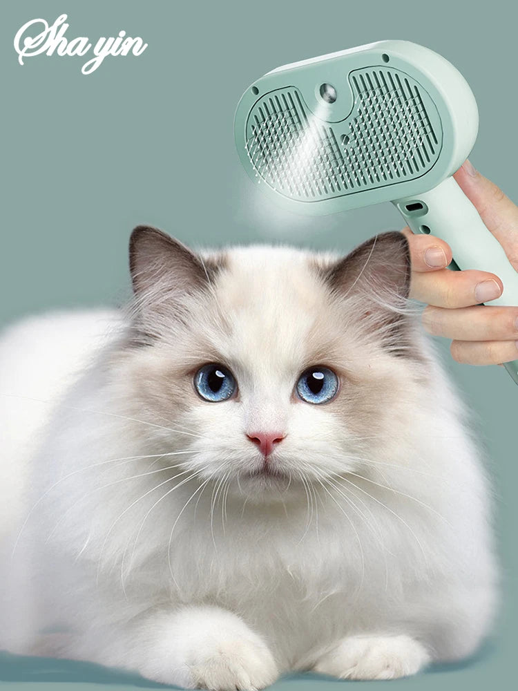 Pet Clean Steam Spray Dog Grooming Brush Unique Steam Brush for