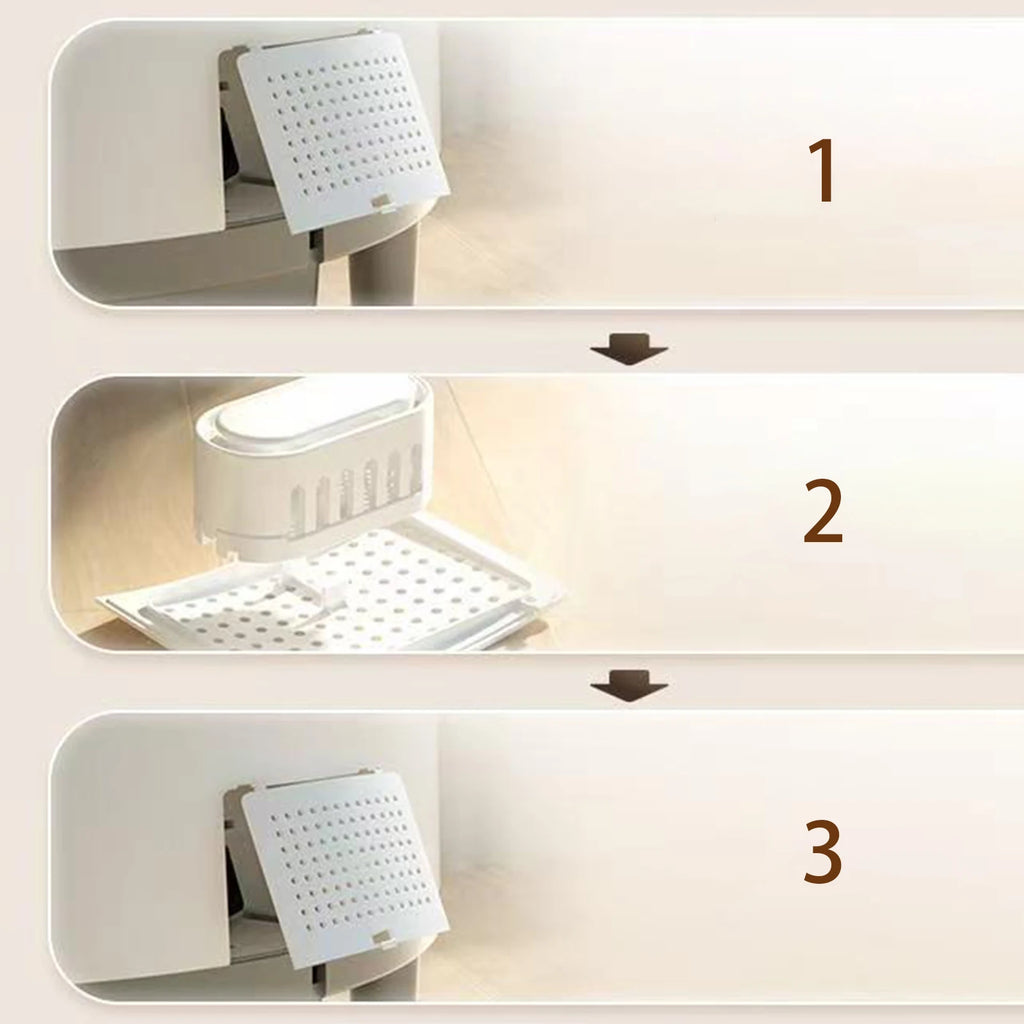 Smart Litter Box Deodorizer Kitten Toilet Tray Easy to Use Cleaner