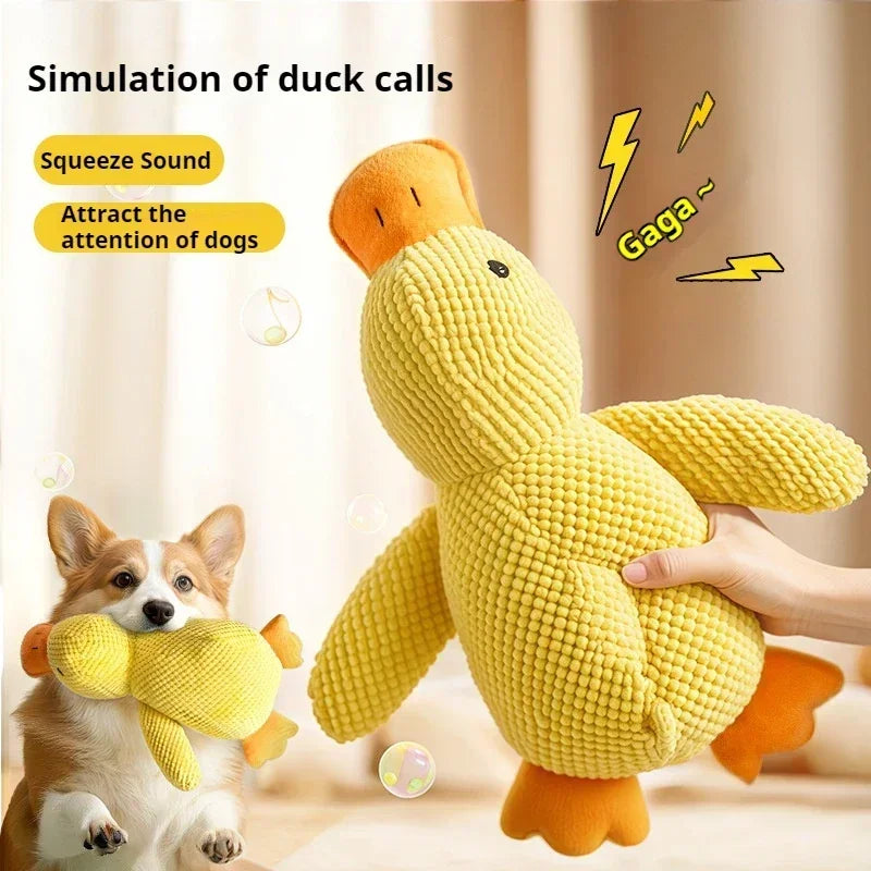 Pet Plush Toy Dog Calming Duck Companion Sleeping Duck Toys Chew