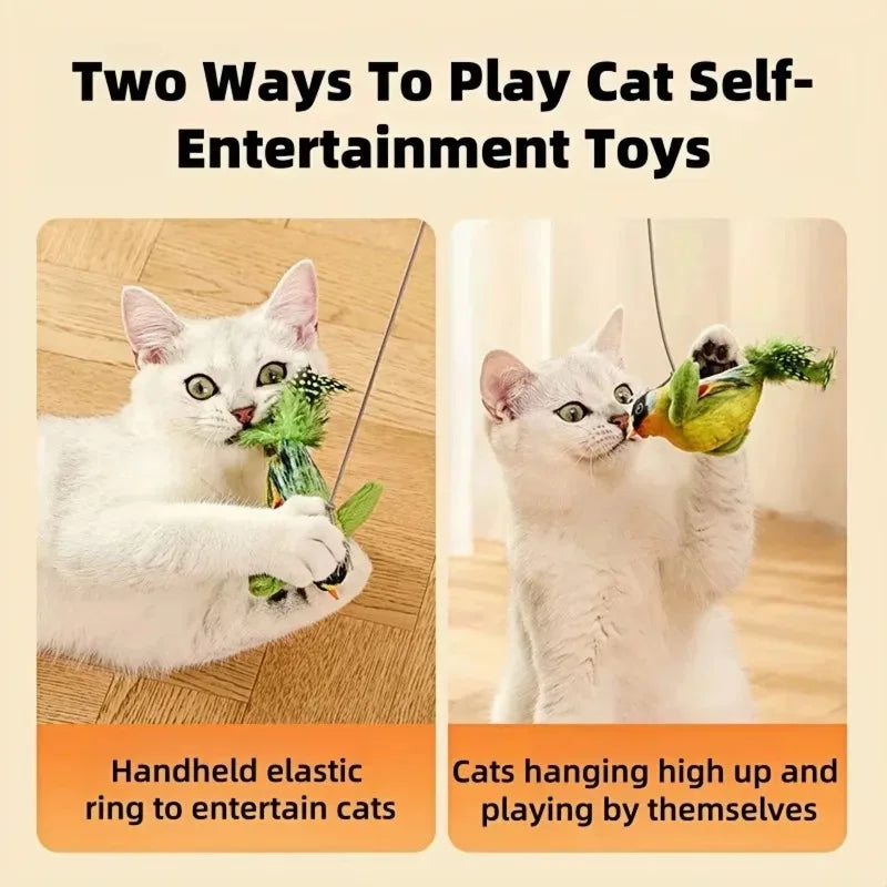 Bird-like Sound Toy Relieves Cat Boredom