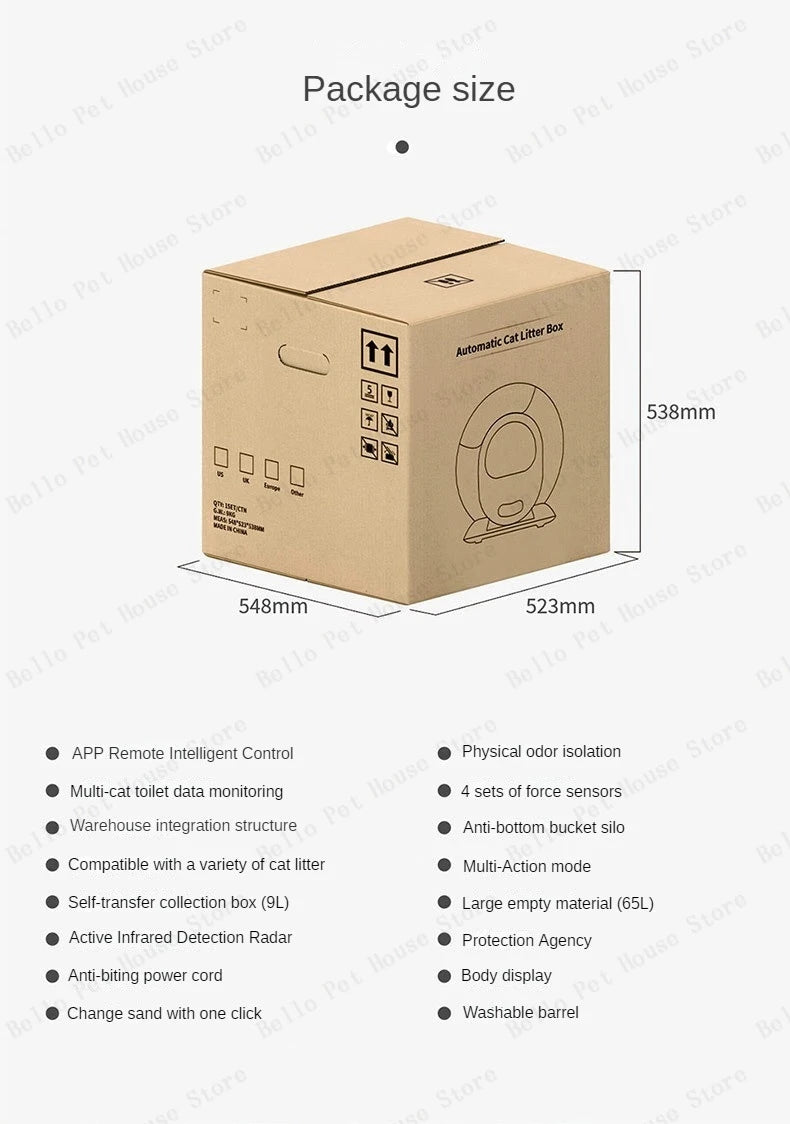Pet Smart Cat Litter Box Fully Automatic Cleaning Large Fully