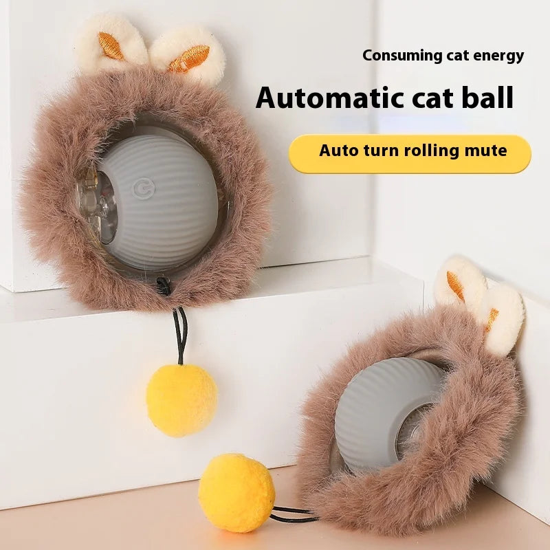 Cat Toys Intelligent Automatic Teasing Ball Silent Irregular
