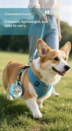 2-In-1 Portable Dog Water Bottle Foldable Silicone Dog Bowl