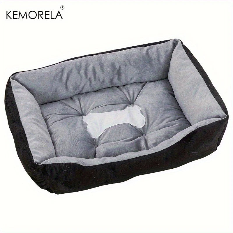 Orthopedic Plush Dog Bed High Rebound Comfortable Support White Pp