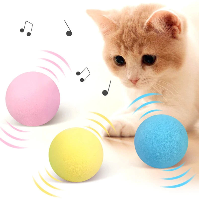 Smart Cat Toys Interactive Ball Plush Electric Catnip Training Toy