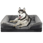 Extra Large Orthopedic Dog Bed Washable Sofa Bed, Support Foam Pet
