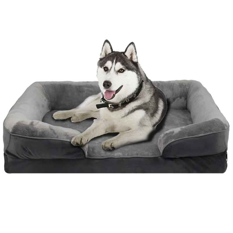 Extra Large Orthopedic Dog Bed Washable Sofa Bed, Support Foam Pet