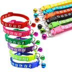 New Hot Pet for Cat Bell Collar Dog Print Cat Collar Multi-Color