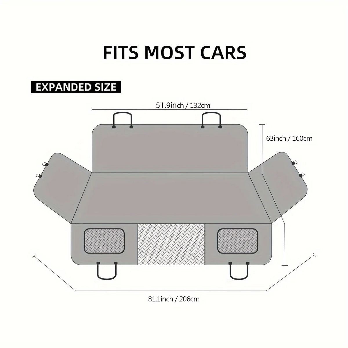 Hammock-Style Portable Back Seat Cover: Waterproof & Scratch-Proof