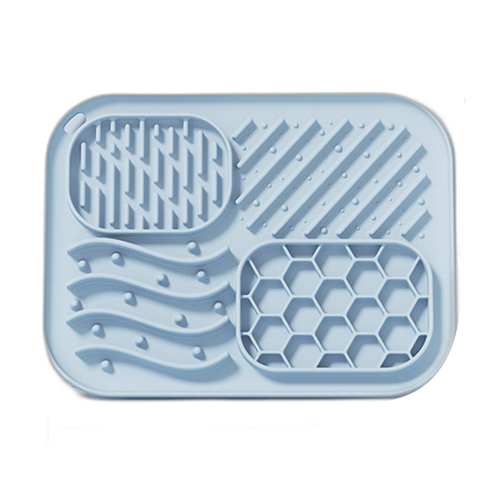 Pet Silicone Slow Feeder Licking Mat Dog Anti_Choke Suction Food