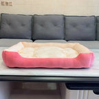 Large Pet House Dog Bed Cat Mat Long Plush Deep Sleeping Warm Soft