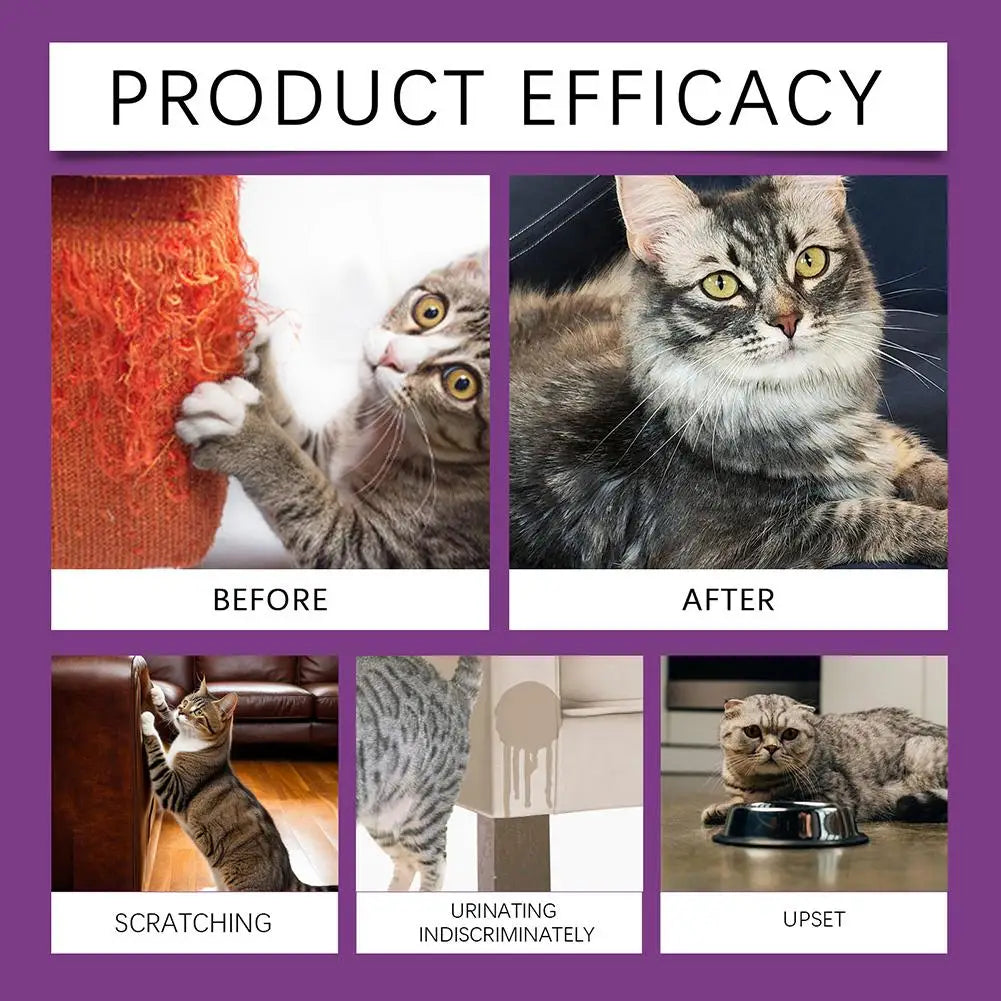 Pet Calming Spray Pet Pheromone Cat Emotional Soothing Spray Anti Stress Non-irritating Health Cleaning Supplies For Cats