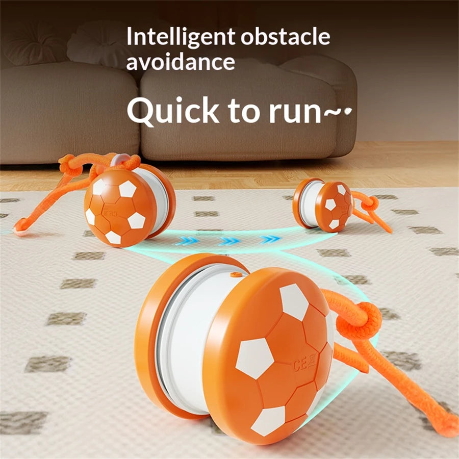 Smart Interactive Dogs Toy Balls Pets Dual-Wheel Spinning Electric