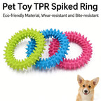 Bone Shape Soft Rubber Pet Chew Toy Bite Resistant Teeth Grinding