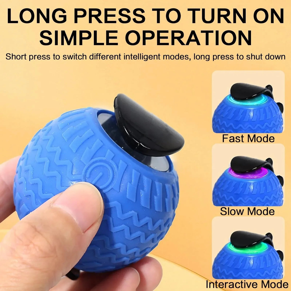 Automatic Rotating Smart Cat Teasing Ball LED Interactive Obstacle