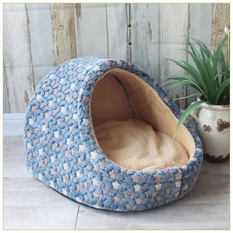 Pet Dog House Warm Dog Bed Kennel Soft Puppy Cushion Cat Nest Dogs