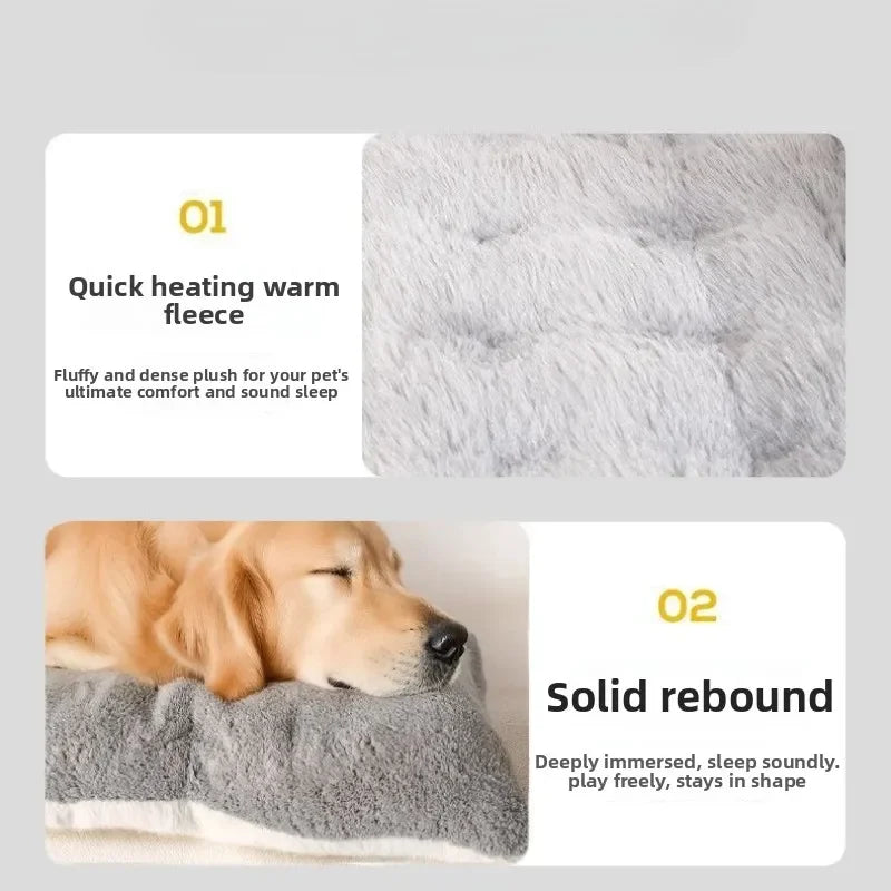 Large Size Dog Bed Mat Sleeping Pad For Winter Use Keep Warm