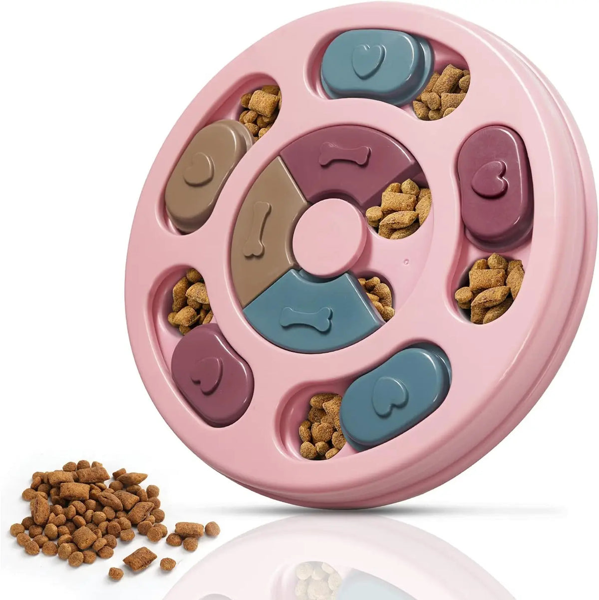 Pet Feeder Dog Slow Food Bowl PUzzle Interactive Toy Increase Iq