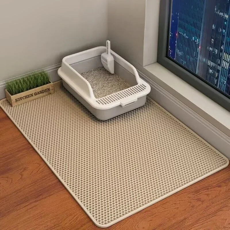 Large Size Cat Litter Mat-Advanced Honeycomb Double Layer