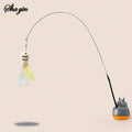 Pet Small Cat Fishing and Cat Teasing Stick 360 Degree Rotation