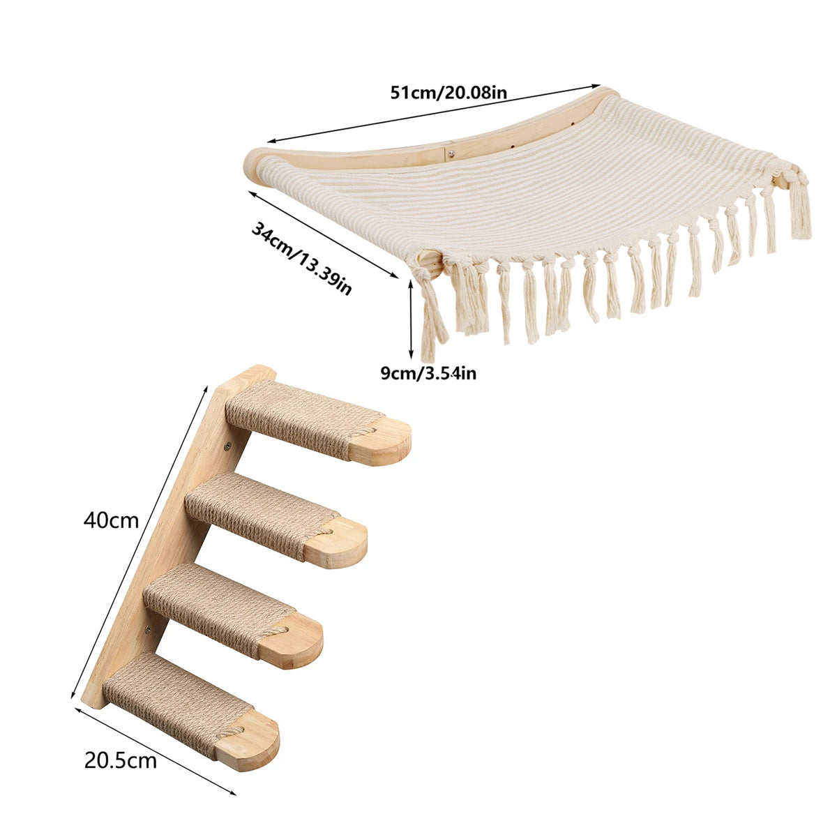 Diy Cat Wall Climbing Shelves Hammock Scratching Post Scratcher