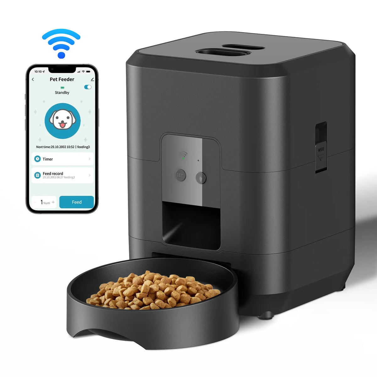 Smart Pet Feeder Automatic Cat Feeder Dog Slow Food Machine with