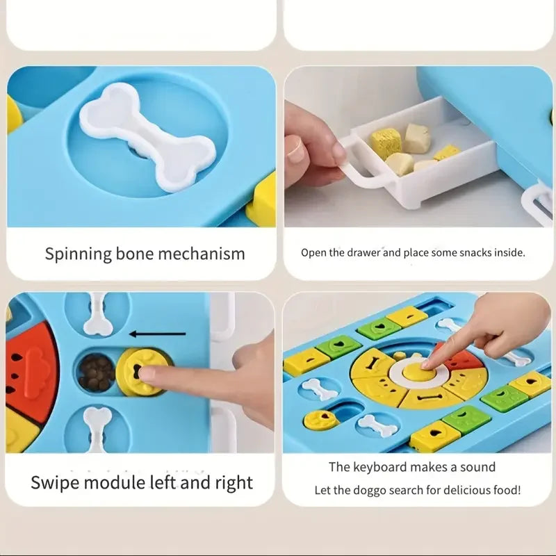 Pet Slow Food Bowl Toys Pet Dogs and Cats Toys Multifunctional