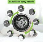 8 in 1 High Pressure Foam Pet Shower Gun Adjustable Hose Nozzle