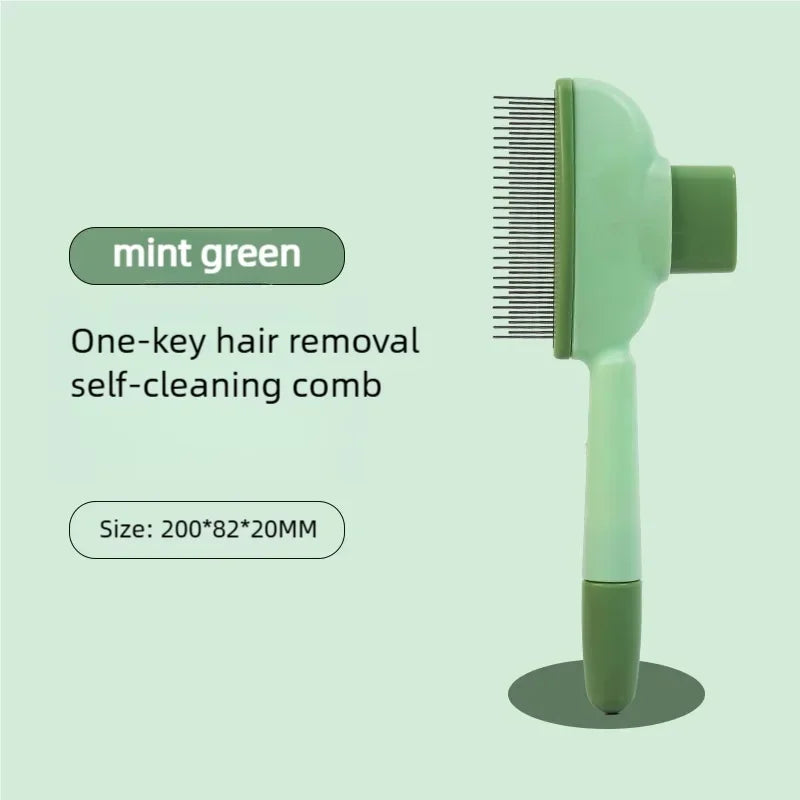 Self Cleaning Dog Brush One Button Release Pet Hair Remover Comb