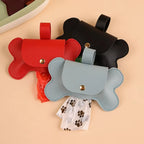 Faux Leather Portable Waste Bag Dispenser