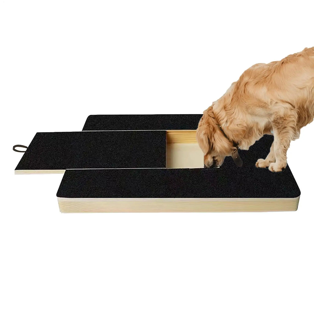Dog Nail Scratch Board Nail Trim Pad PUll-Out Wooden Pet