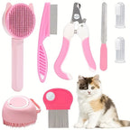 Combo Set Cat Brush Beauty Kit with Pet Nail Clippers and Files