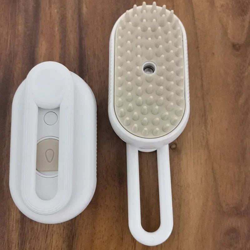 Pet Steam Brush Cat Dog Cleaning Steamy Spray Massage Beauty Comb