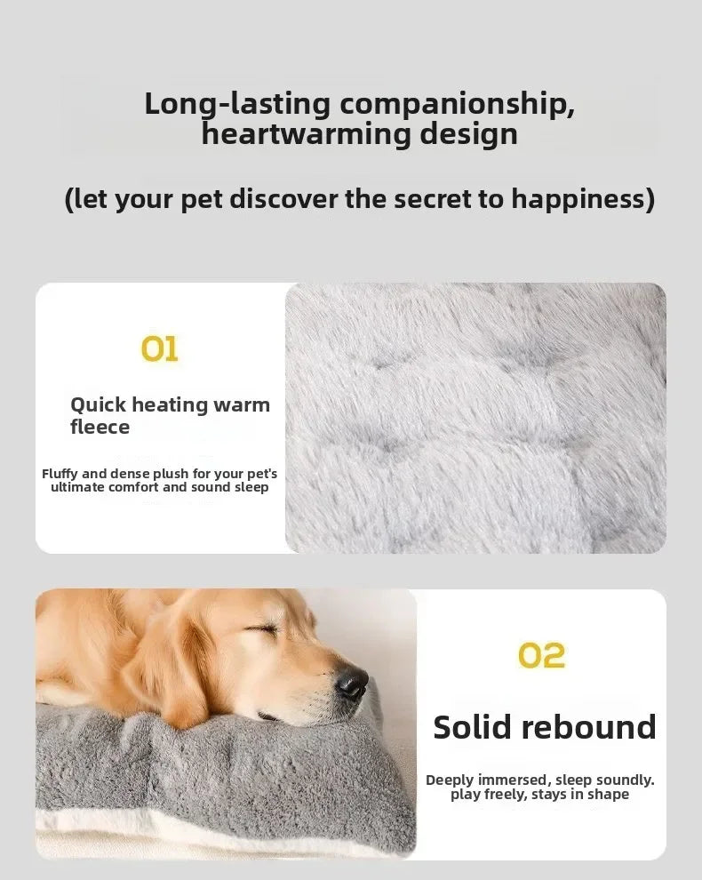 Large Size Dog Bed Mat Sleeping Pad For Winter Use Keep Warm