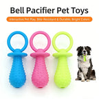 Bone Shape Soft Rubber Pet Chew Toy Bite Resistant Teeth Grinding