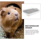 Rabbit Litter Box Small Pet Toilet Tray Bunnies Corner Toilet Box
