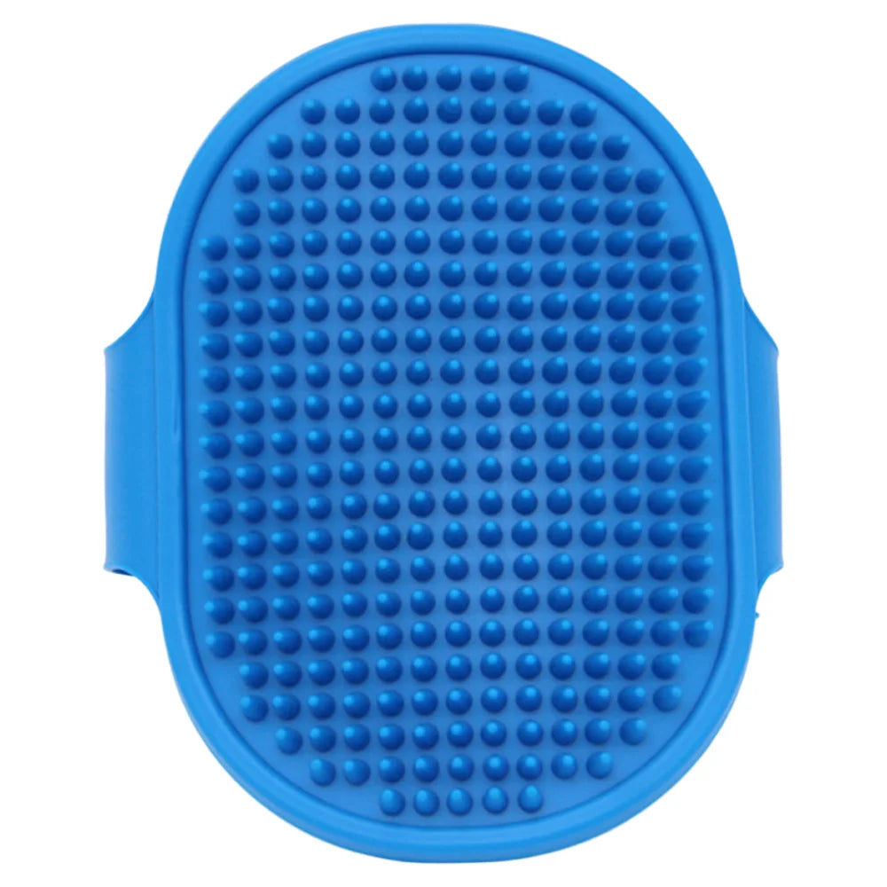Pet Grooming Brush for Bath Massage, Silicone Bristle Deshedding